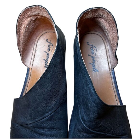 Free People Mont Blanc Sandals Asymmetrical Black Size 40 - Picture 6 of 8